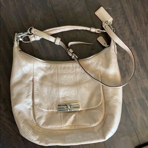 Coach all leather hobo- large size.